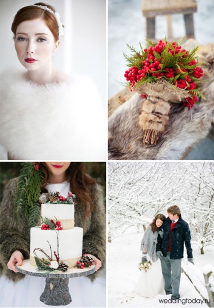 Téli mese design téli stílus esküvő