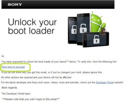 Bootloader Sony - hogyan kell kinyitni (oktatás)