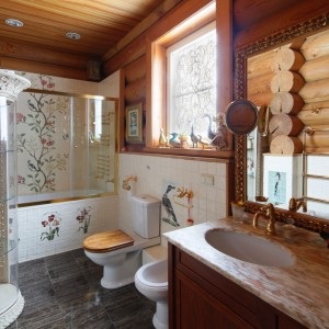 Canuzel egy fából készült ház (38 fotó) készülék szellőző, befejező fürdőszoba és WC a ház