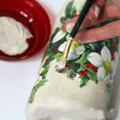 Decoupage pezsgőhez, ABC decoupage (palack) Decoupage pezsgősüveg, ábécé decoupage
