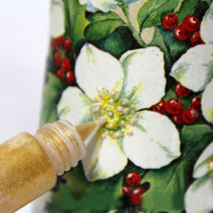 Decoupage pezsgőhez, ABC decoupage (palack) Decoupage pezsgősüveg, ábécé decoupage