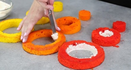 Gyerekek torta saját kezűleg (kéz) Gyerekek torta a kezével