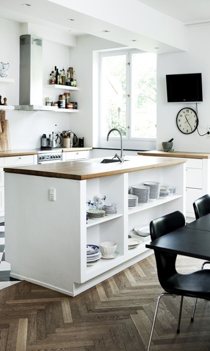 Konyha tervezés skandináv stílusban (80 fotó) (Kitchen Design skandináv stílusban fotó) Konyha tervezés skandináv stílusban (80 fotó)