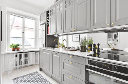 Konyha tervezés skandináv stílusban (80 fotó) (Interior Design) Konyha tervezés skandináv stílusban (80 fotó)
