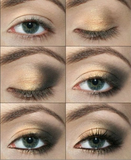 Day make-up kék szem fotók, lépésről lépésre, video (kék) Day make-up kék szem fotók, lépésről lépésre, videó