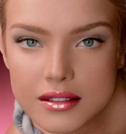 Day make-up kék szem fotók, lépésről lépésre, video (kék) Day make-up kék szem fotók, lépésről lépésre, videó