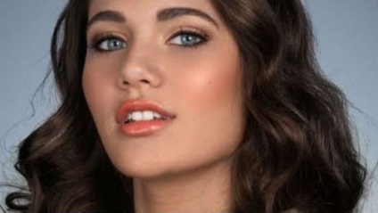 Day make-up kék szem fotók, lépésről lépésre, video (kék) Day make-up kék szem fotók, lépésről lépésre, videó
