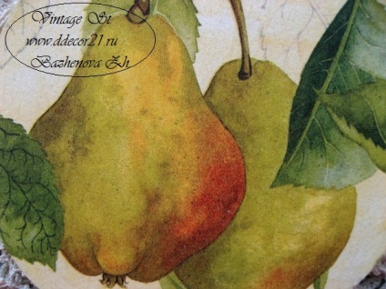 Őfelsége decoupage betét (decoupage technika) Őfelsége szalvéta decoupage