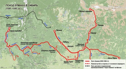 Ermak szibériai kampány és a hódítás Szibéria (Ermak) Ermak szibériai kampány és a hódítás Szibéria