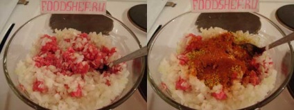 Töltött paprika hús és rizs finom receptet egy fotó