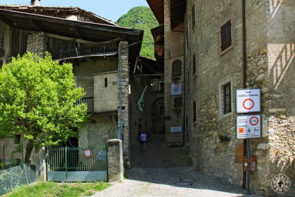 Garda elhagyott Borgo Canale di Tenno
