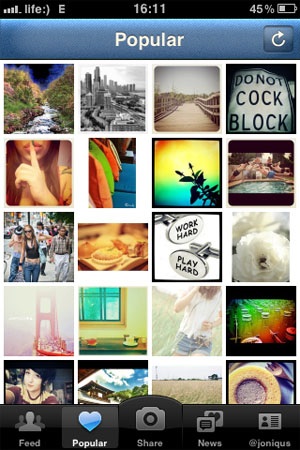 Instagram vs molome (cent-en Android) Instagram vs molome