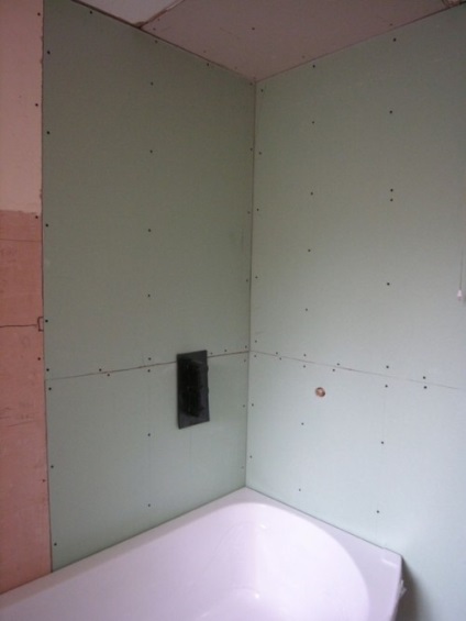 Manuális beállítás a falak a fürdőszobában - fotó és videó