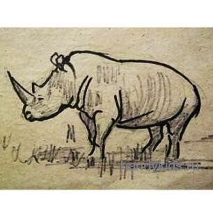 Hogyan kell felhívni egy orrszarvú (Rhinoceros rajz) Hogyan kell felhívni a Rhino
