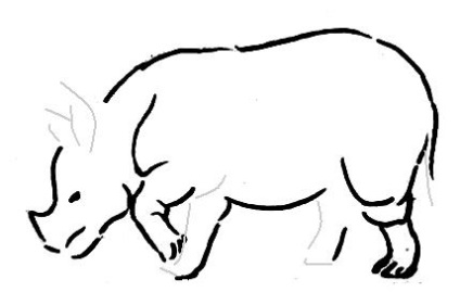 Hogyan kell felhívni egy orrszarvú (Rhinoceros rajz) Hogyan kell felhívni a Rhino