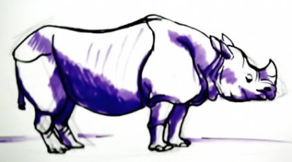 Hogyan kell felhívni egy orrszarvú (Rhinoceros rajz) Hogyan kell felhívni a Rhino