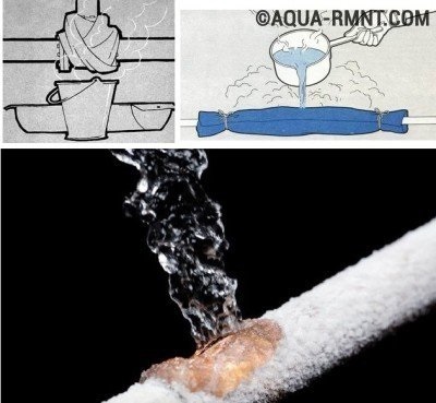 Hogyan, hogy felmelegedjen a megfagyott víz - néhány módszert