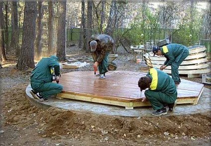 Hogyan készítsünk egy alapot pavilonok a kezüket