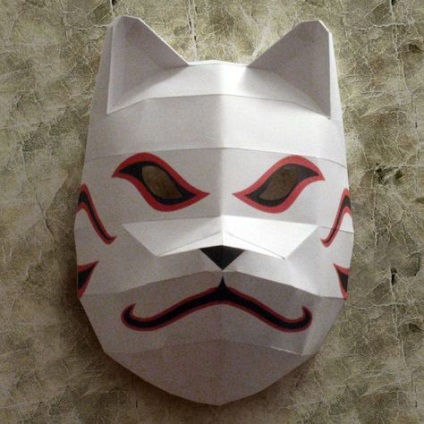 Hogyan készítsünk egy maszk papírból ANBU, pepakura