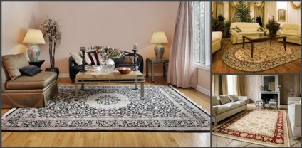 Hogyan válasszuk ki a szőnyeget a padlóra a nappali jobb kiválasztását szőnyeg a nappaliban