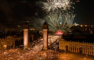 A felvonó és sikló Montjuic (Montjuic Sikló Sikló) A felvonó és sikló Montjuic