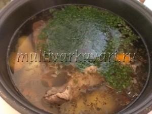 Burgonya leves recept multivarka fényképpel (multivarka) Burgonya leves multivarka recept egy fotó