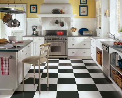 Gyönyörű padló konyha tervezési ötletek 50 fotó Önnek