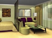 Az ágy egy stúdió apartman (lakás) Az ágy egy garzonlakás