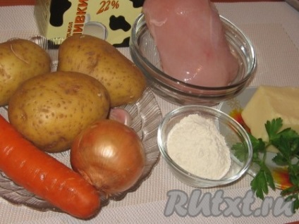 Csirke sajttal, tejszínes mártásban - recept fotókkal (sajt, tejföl) Csirke sajttal, tejszínes mártásban - recept fotókkal