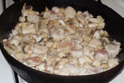 Csirke párolt gombával, vagy hogyan kell főzni csirke pörkölt - lépésről lépésre recept fotók (pörkölt) Csirke párolt gombával, vagy hogyan kell főzni csirke pörkölt - lépésről lépésre recept fotók
