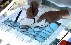 Master-osztály Üvegfestő művészet a technika „Tiffany”