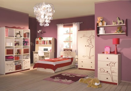 Gyermek Bútor hálószoba meg a gyermek szobájában, fotó sarkok fában, székek és kanapék