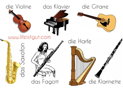 Német! Zenéje, hangszerek és szakmák német