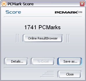 PCMark 05 hogy újonc (pont Yevroset Messenger) PCMark 05 újdonságait