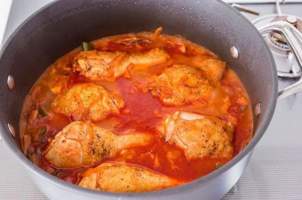 Inkrementális recept Paprikás csirke (csirke) Lépésről lépésre recept paprikás csirke