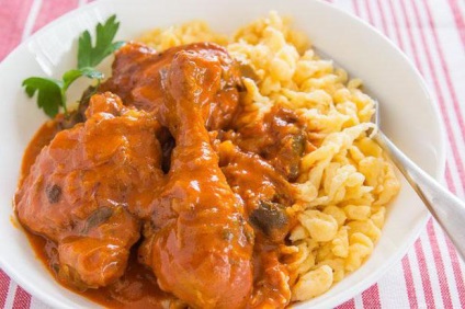 Inkrementális recept Paprikás csirke (paprika) Lépésről lépésre recept paprikás csirke