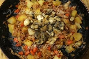 Lean növényi pörkölt gombával (recept) Vegetáriánus pörkölt gombával