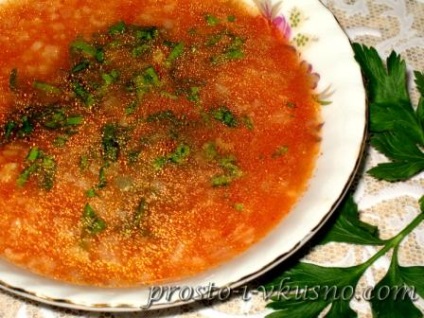 Egyszerű recept ízletes kharcho birka (juh) Egy egyszerű recept ízletes grub bárány