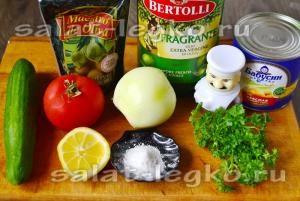 Bab saláta, paradicsom és uborka (recept) Bean saláta paradicsom és uborka