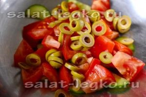 Bab saláta, paradicsom és uborka (recept) Bean saláta paradicsom és uborka