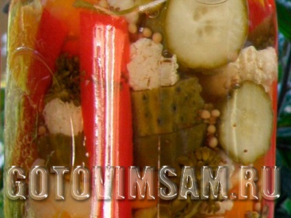 Saláta uborka, hagyma, paprika receptek