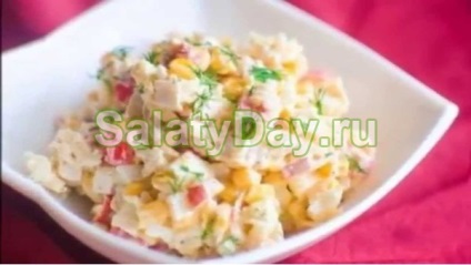 Rák saláta kukoricával - táplálja a vendégek finom és egyszerű recept fotókkal és videókkal (vendég) Rák saláta kukoricával - táplálja a vendégek finom és egyszerű recept fotókkal és videó