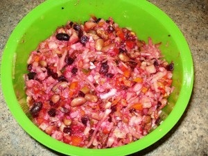 Saláta vinaigrette recept egy fotó