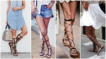 Szandál, gladiátorok (38 fotó) női gladiátor modellek szíjakkal, szandál Roman (római) Szandál, gladiátorok (38 fotó) női gladiátor modellek pántokkal római szandálok