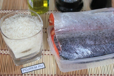 Lazac rizzsel - lépésről lépésre recept, hogyan kell főzni fotókkal