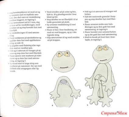 Varrni játékok (béka) varrni játékok