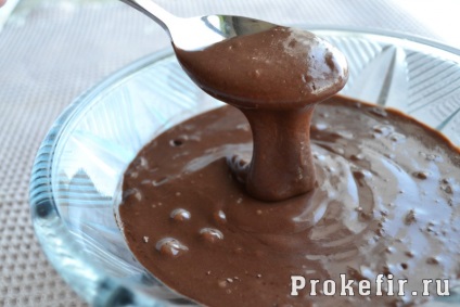 Csokoládé palacsinta kefir - egy recept lépésről lépésre fotók