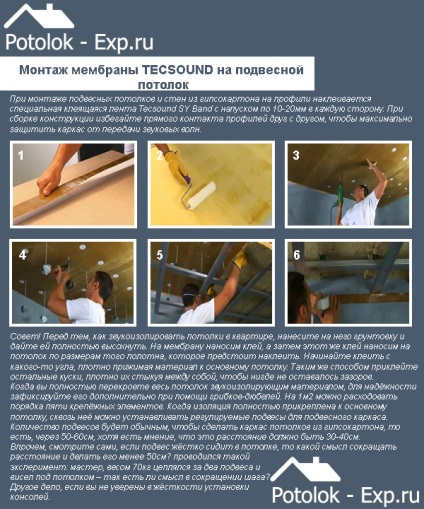 Hangszigetelés a mennyezet a lakás - modern anyagok, azok jellemzői, szerelési (különösen) Hangszigetelés a mennyezet a lakás - modern anyagok, azok jellemzőit, a telepítés