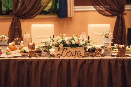 Esküvői barna - fénykép dekoráció ötletek
