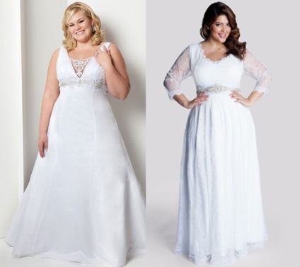 Esküvői ruhák elhízott a helyes választás